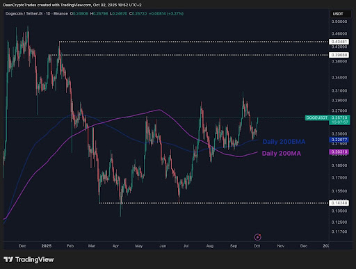 狗狗币预计将涨至0.4美元，稳稳地保持在这个水平